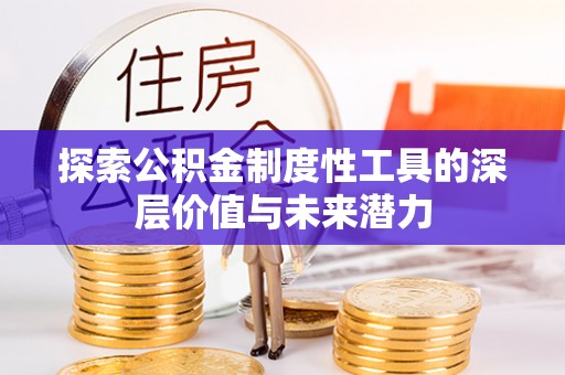 回民探索公积金制度性工具的深层价值与未来潜力